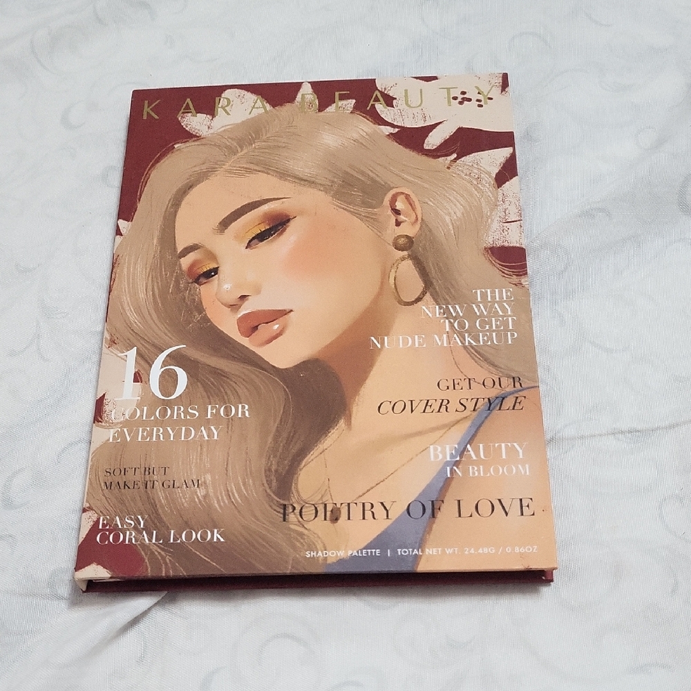 Kara beauty eyeshadow, blush and highlighter palette